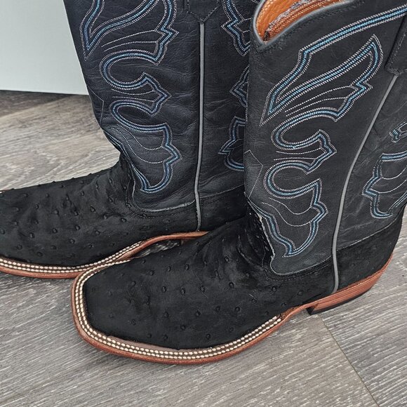 Premium Rios of Mercedes Full Quill Ostrich Boots - Picture 3 of 6